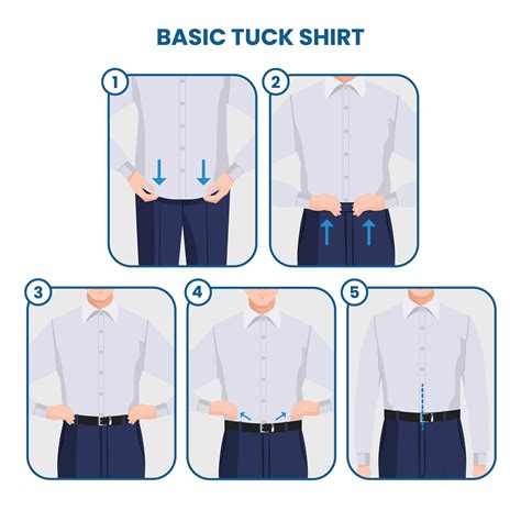 how to tuck in shirt male